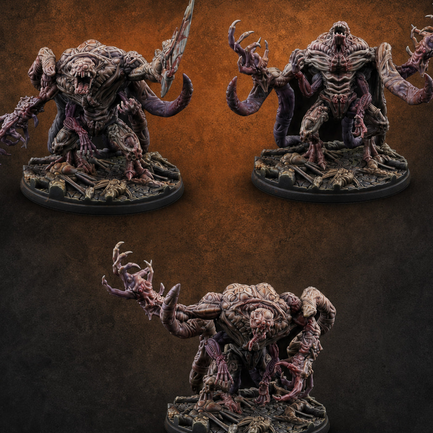 Fangs Dripping Menace Star Spawn Manglers — painted concept preview (miniature supplied unpainted)