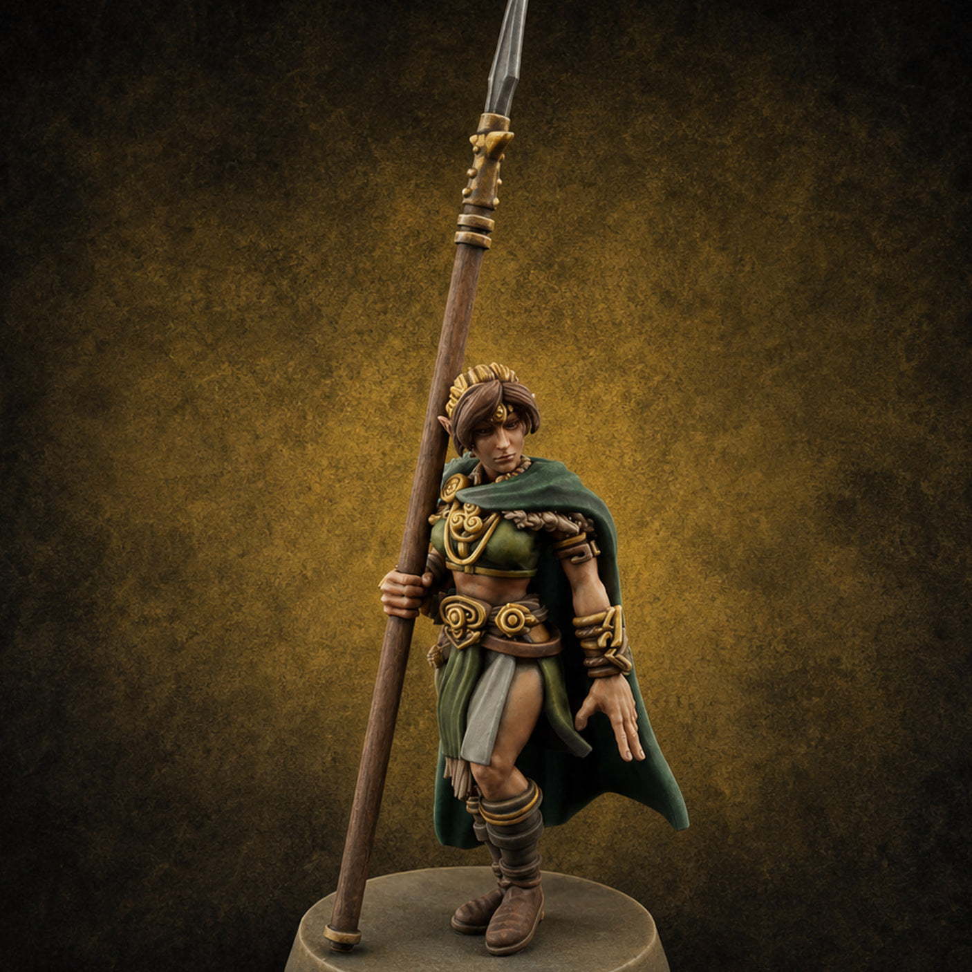 Spear Warden Elf Warriors D Miniature for Dungeons and Dragons, Pathfinder or other TTRPGs