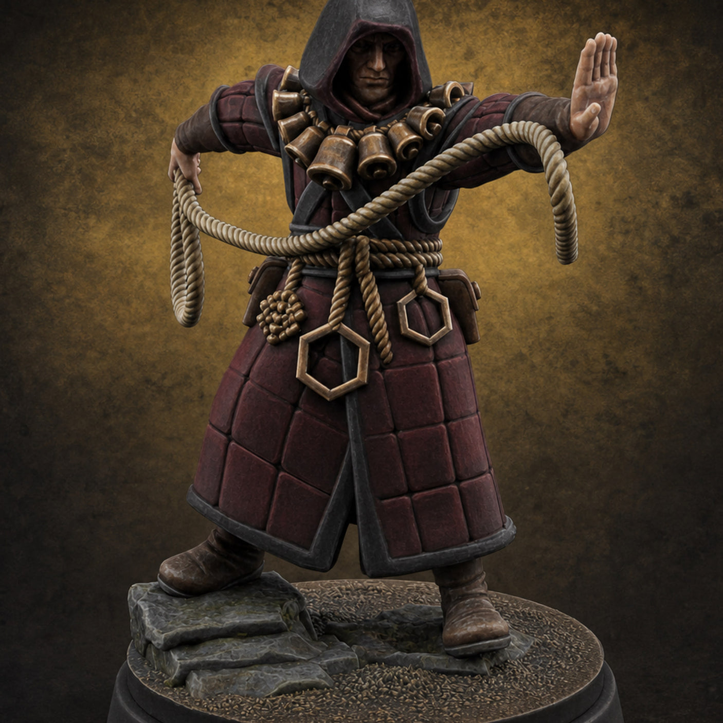 Ropes Juggling Conjurer Human Cultist Miniature for Dungeons and Dragons, Pathfinder or other TTRPGs