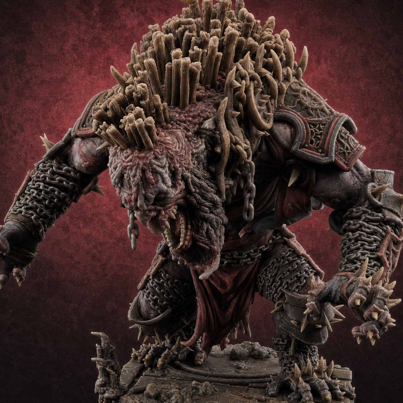 Spines Bursting Demon Hound C Miniature for Dungeons and Dragons, Pathfinder or other TTRPGs