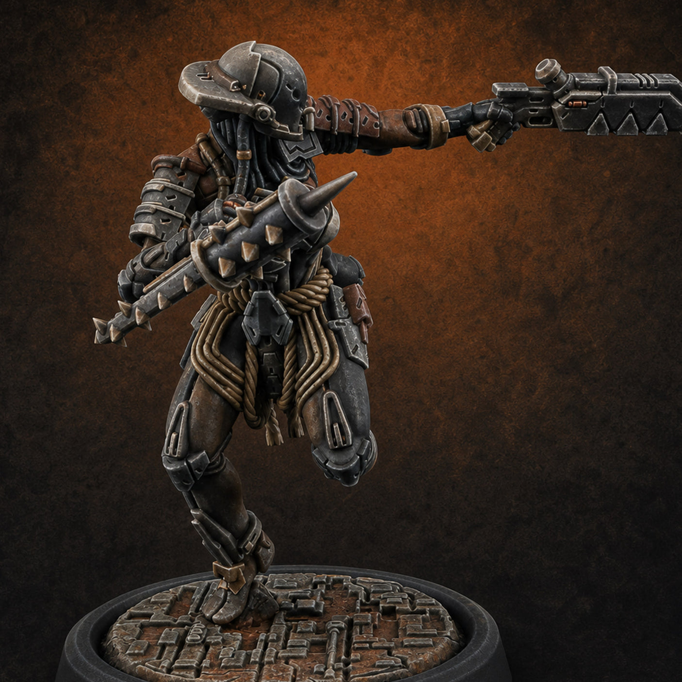 Gun Running Goblin Trooper C Miniature for Dungeons and Dragons, Pathfinder or other TTRPGs