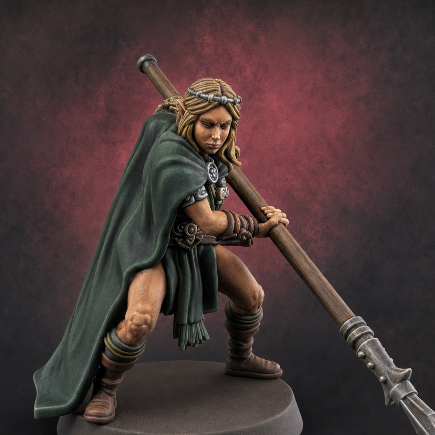 Spear Warden Elf Warriors G Miniature for Dungeons and Dragons, Pathfinder or other TTRPGs