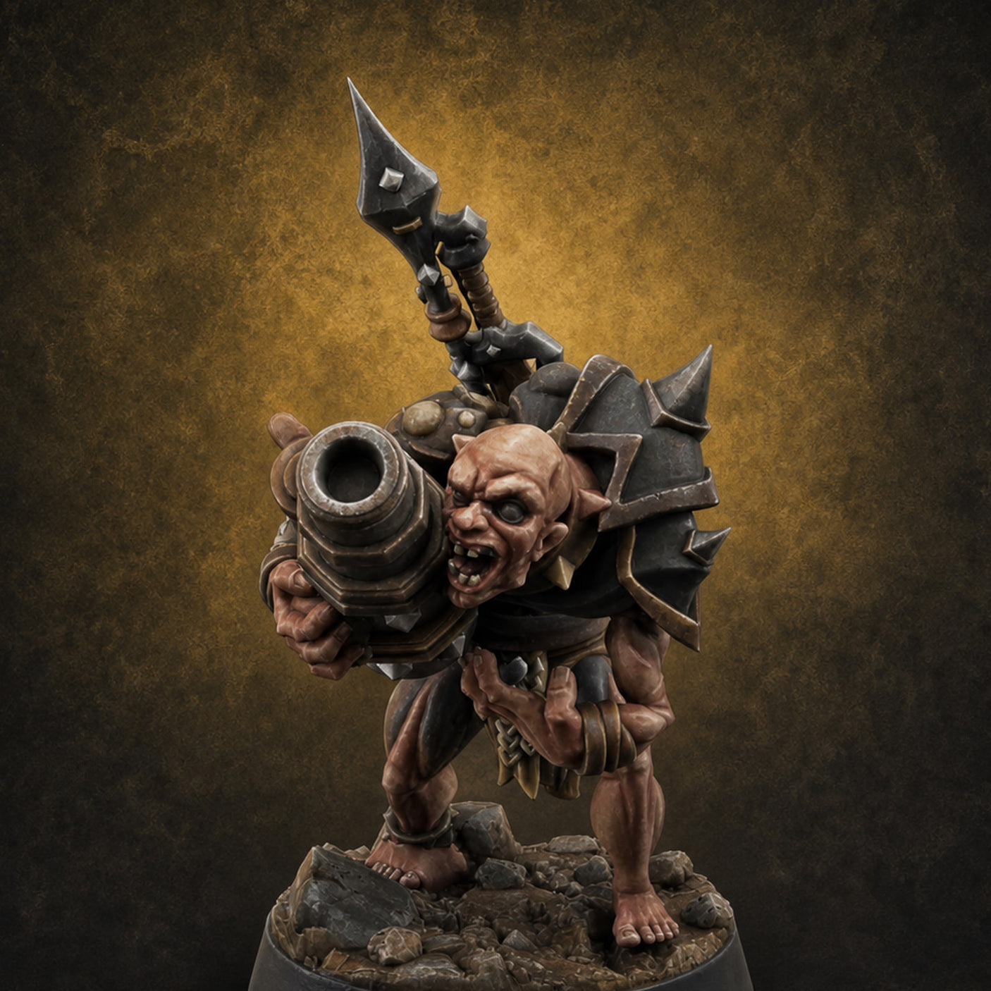 Disfigured Human Carriers B — painted concept preview (miniature supplied unpainted)