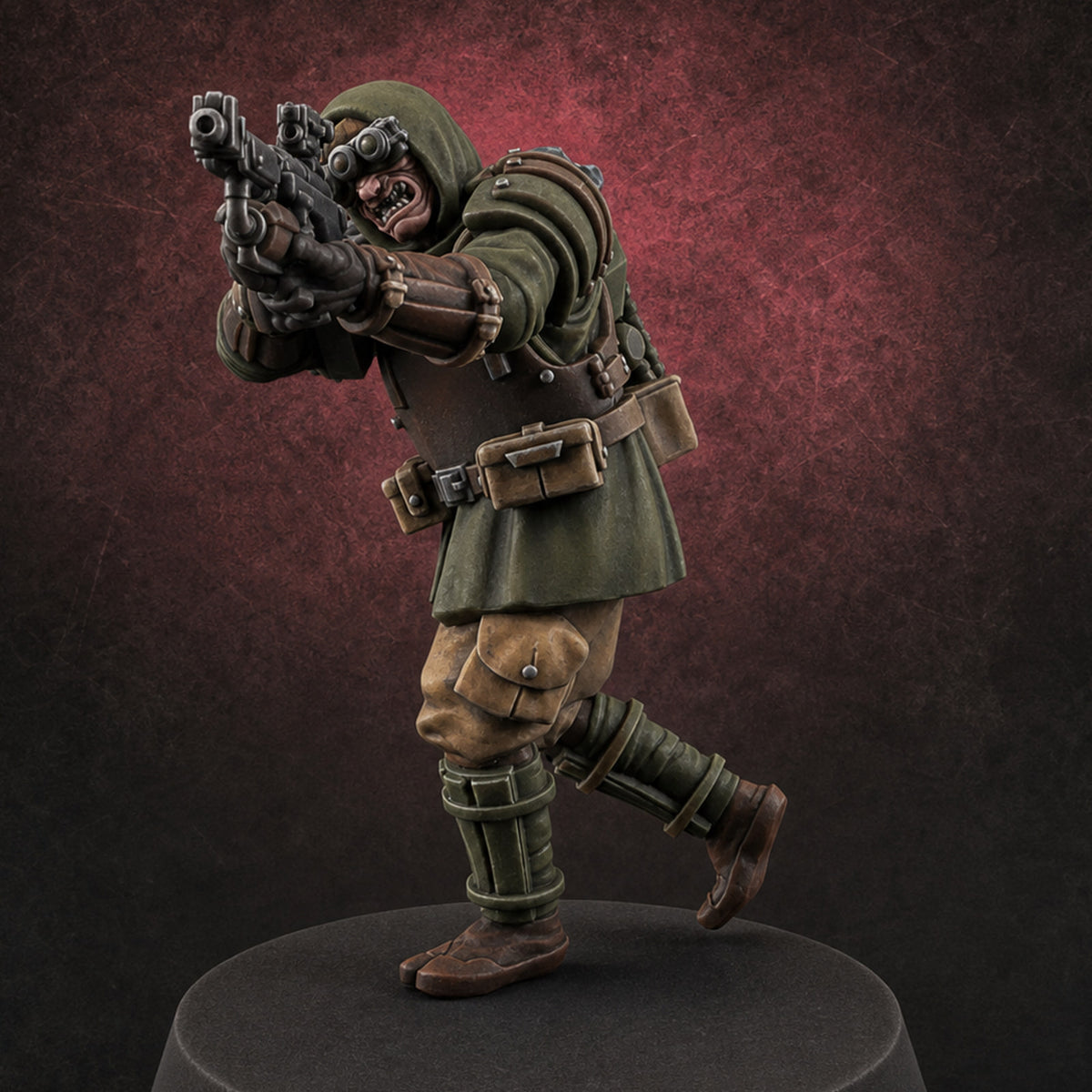 Weird War Japanese Ninja Riflemen F Miniature for Dungeons and Dragons, Pathfinder or other TTRPGs