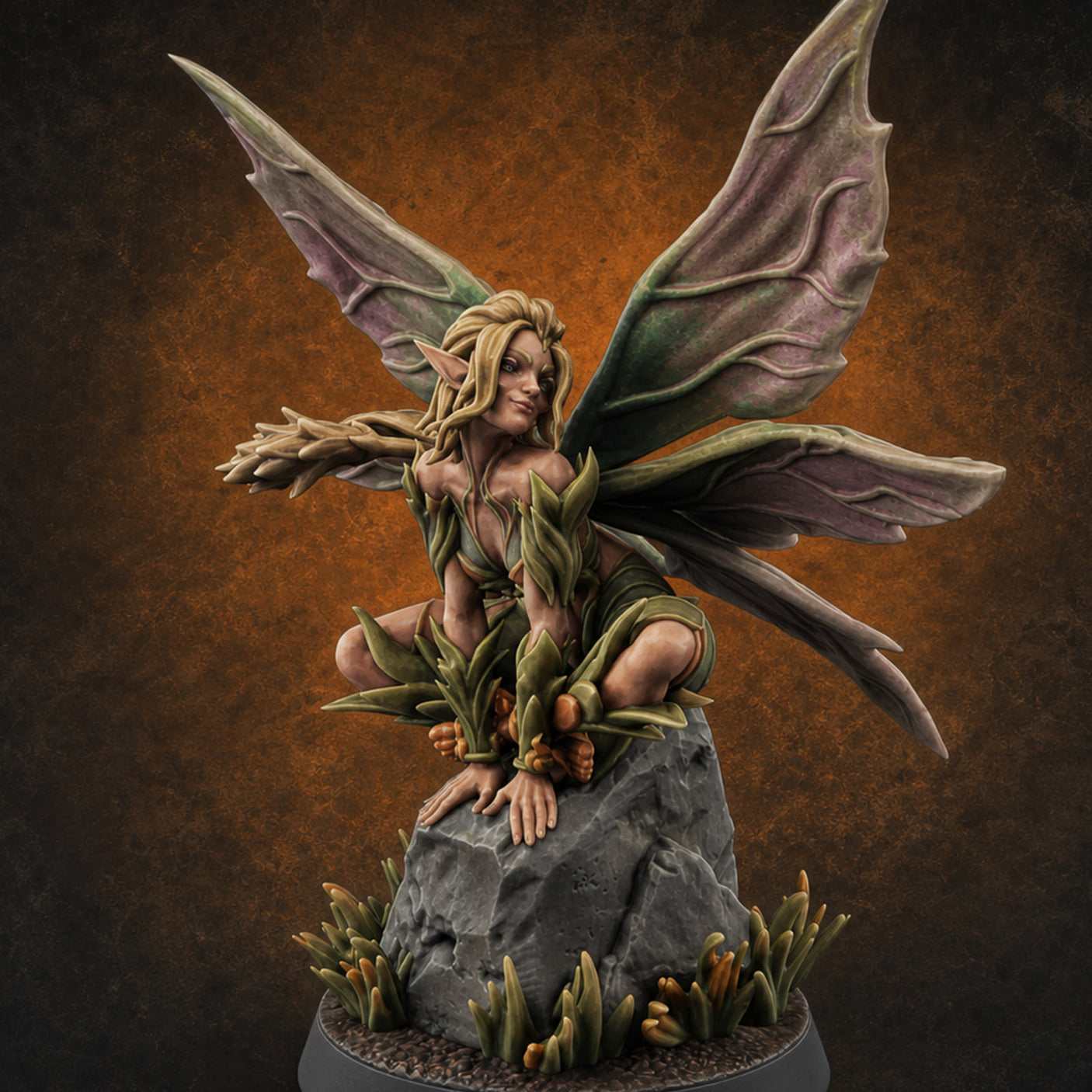 Wings Unfurling Gracefully Sprite Enchantresses D Miniature for Dungeons and Dragons, Pathfinder or other TTRPGs