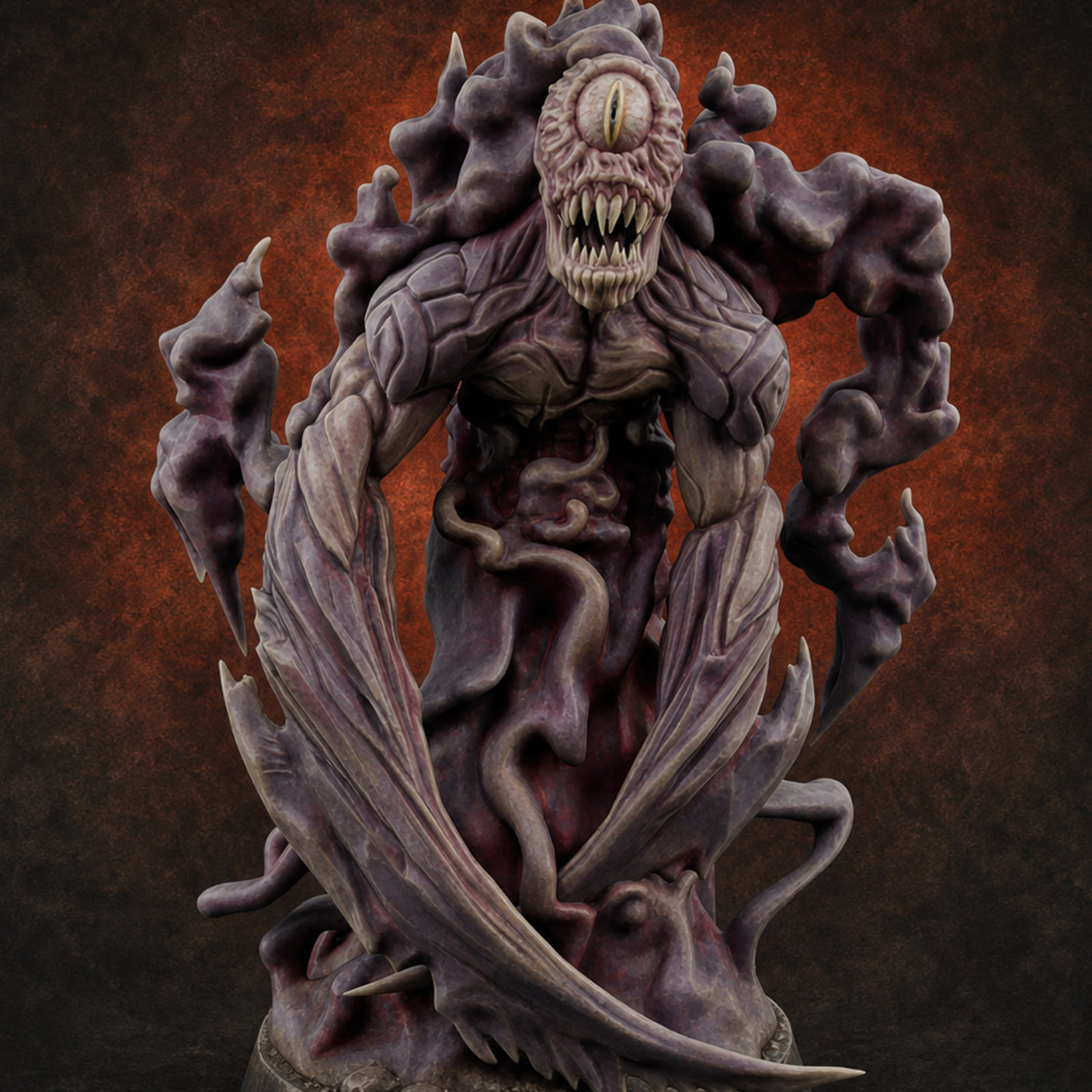 Loathing Armour Erupting Spawn of Yog-Sothoth A — painted concept preview (miniature supplied unpainted)