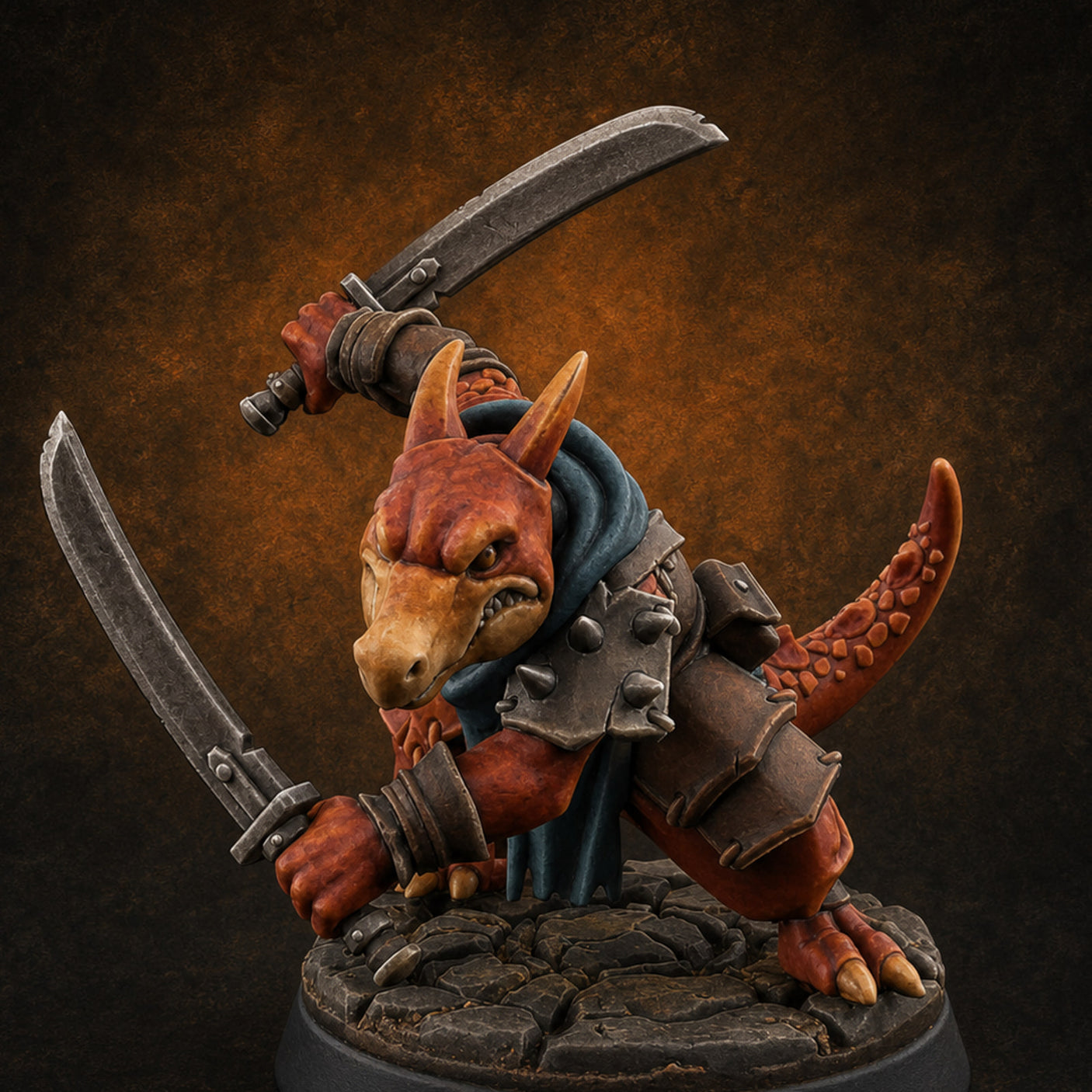 Twin Blade Slashing Kobold Assassin A Miniature for Dungeons and Dragons, Pathfinder or other TTRPGs
