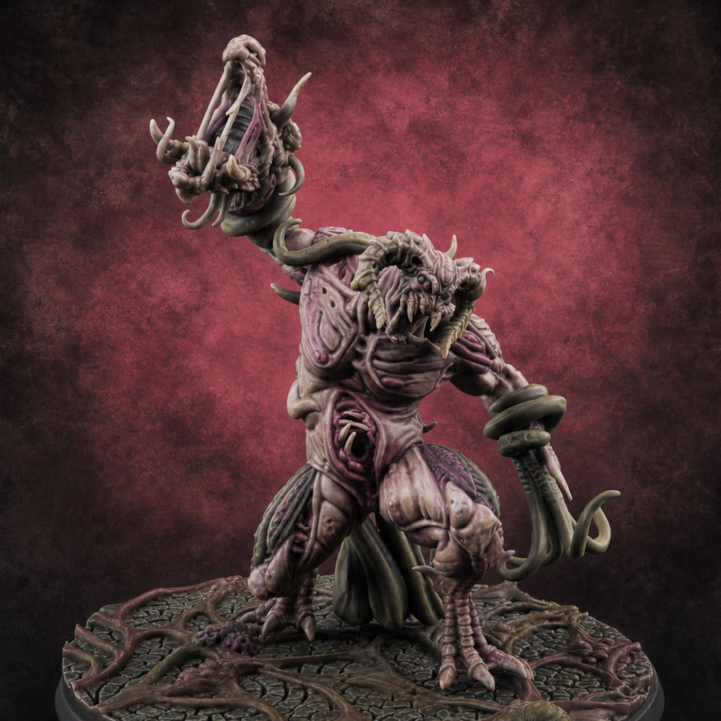 Tentacles Writhing Star Spawn Despoilers B — painted concept preview (miniature supplied unpainted)