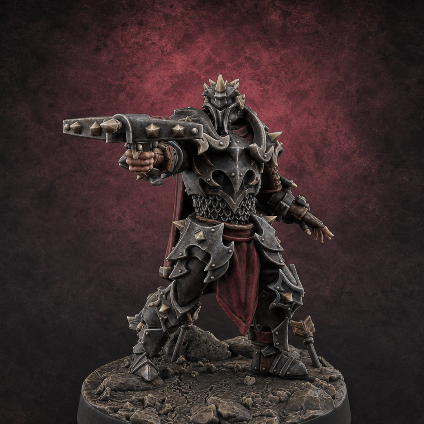 Cannon Crowned Sentinels G — painted concept preview (miniature supplied unpainted)