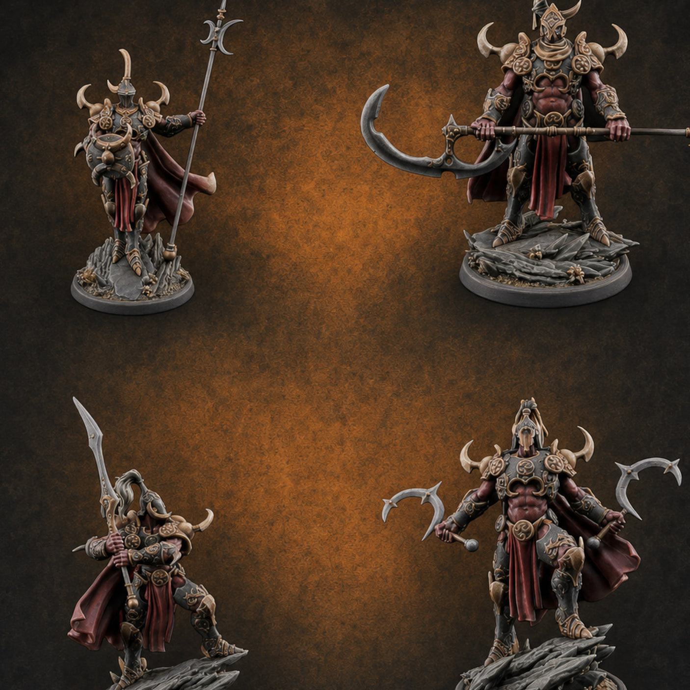 Horns Held High Demon Warlords Miniature for Dungeons and Dragons, Pathfinder or other TTRPGs