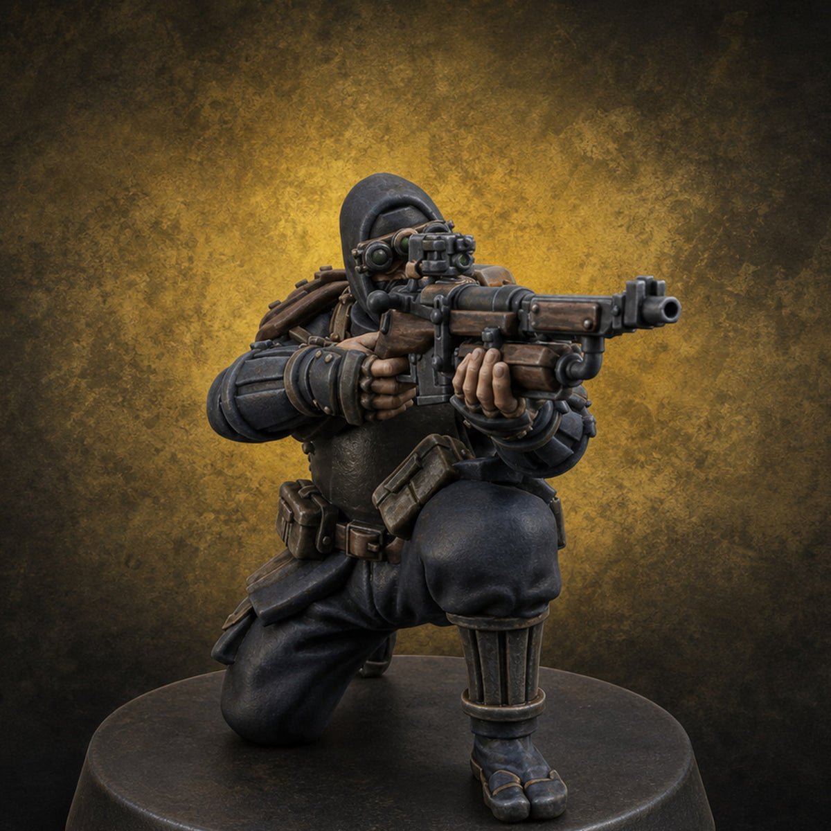 Weird War Japanese Ninja Riflemen B Miniature for Dungeons and Dragons, Pathfinder or other TTRPGs