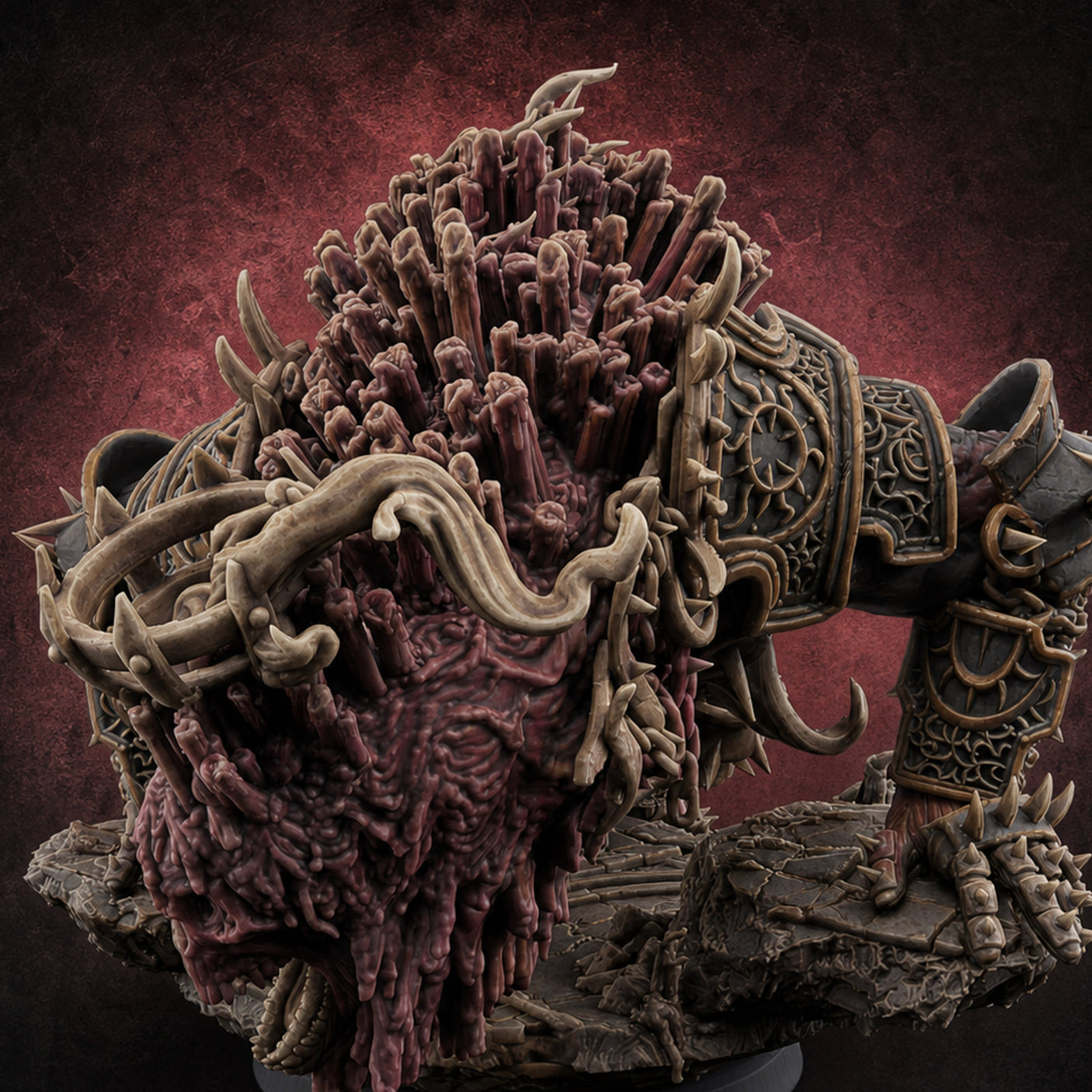 Spines Bursting Demon Hound A Miniature for Dungeons and Dragons, Pathfinder or other TTRPGs