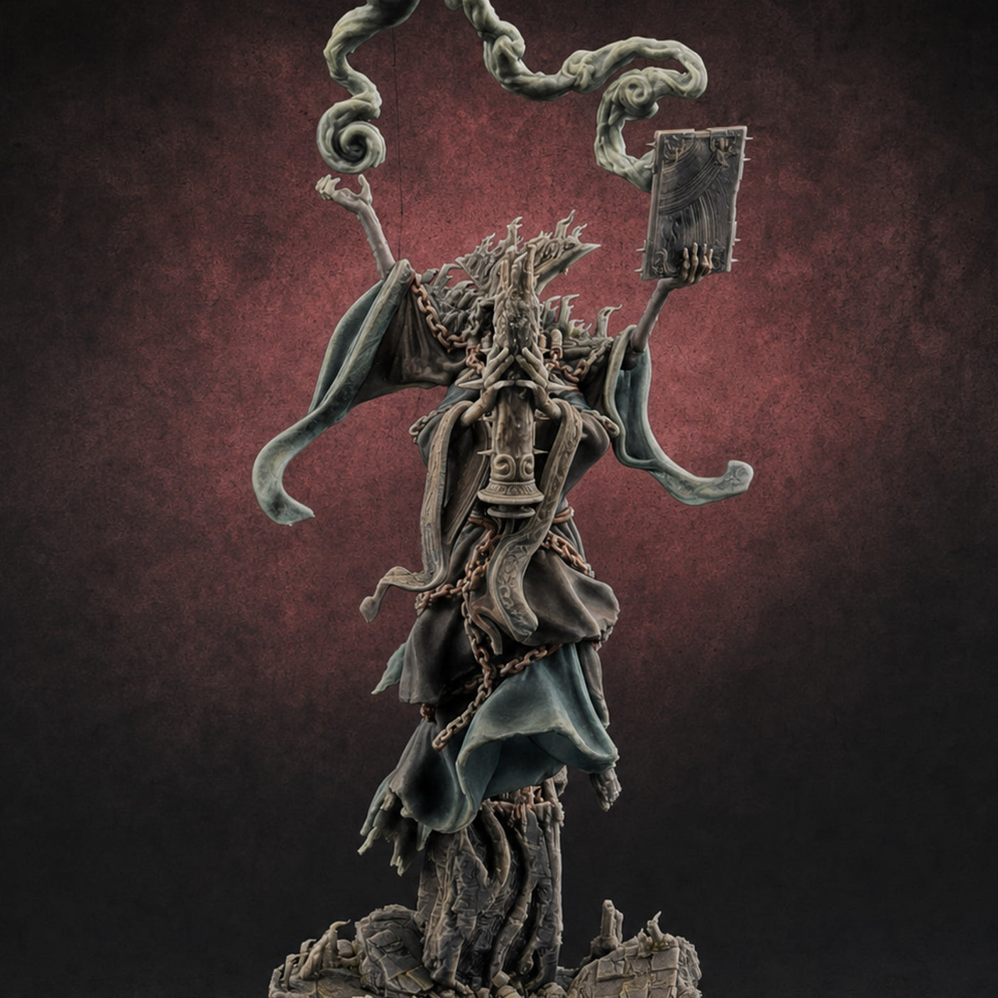 Robes Trailing Lich Shaman B Miniature for Dungeons and Dragons, Pathfinder or other TTRPGs