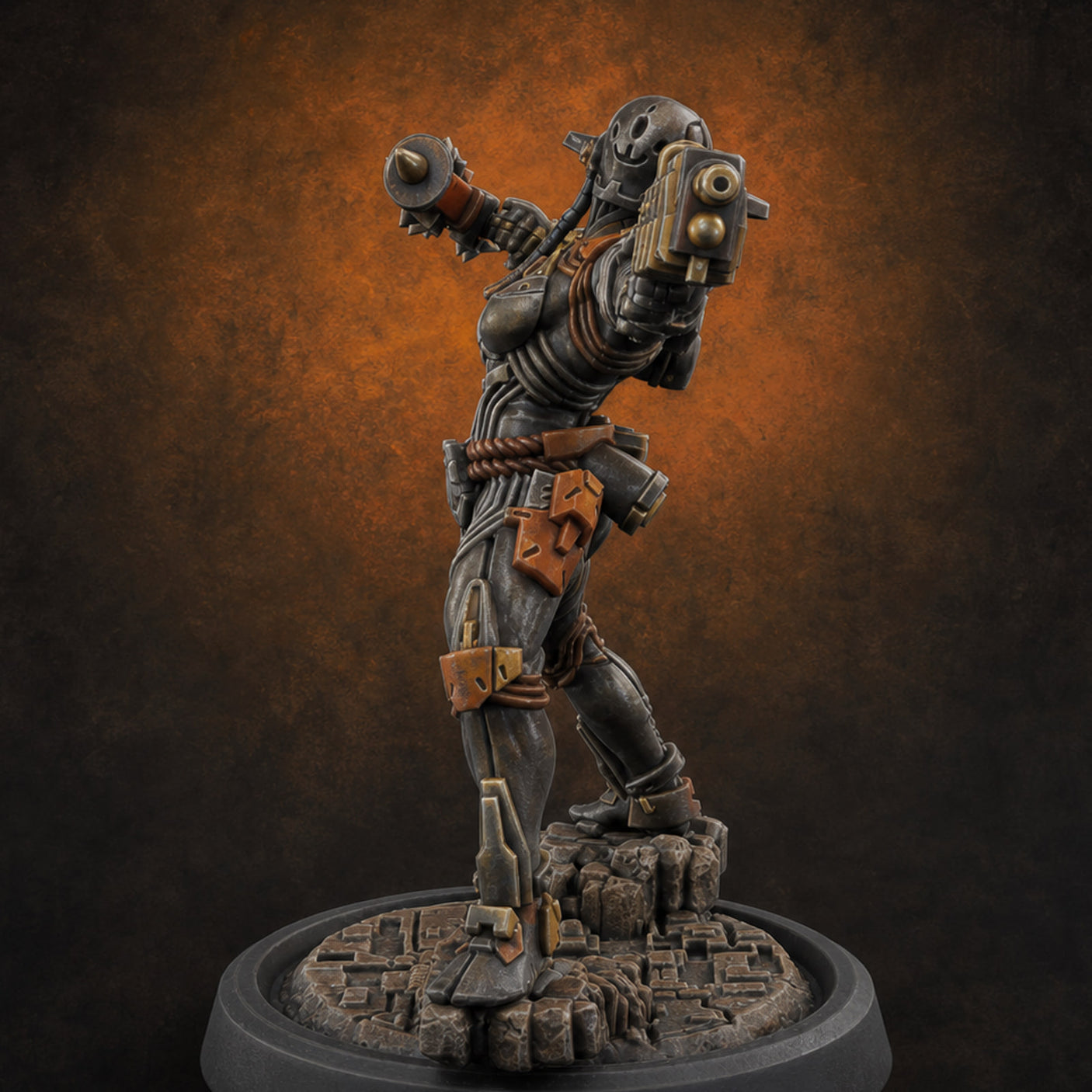 Gun Running Goblin Trooper E — painted concept preview (miniature supplied unpainted)