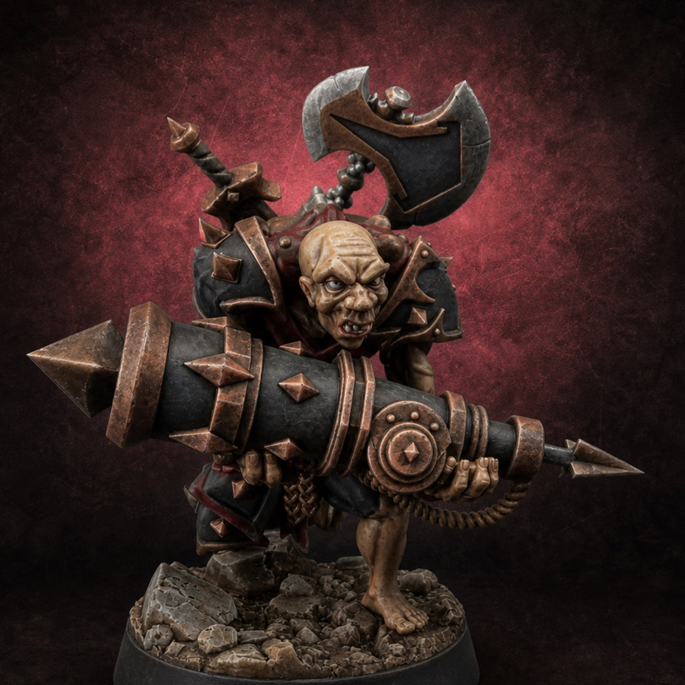 Disfigured Human Carriers A — painted concept preview (miniature supplied unpainted)