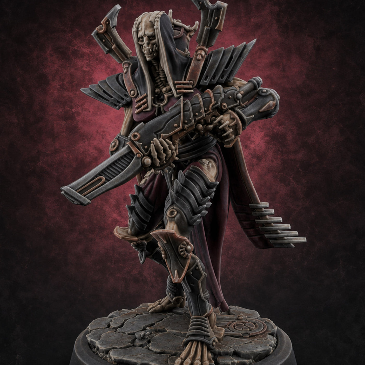 Weapons Bristling Elite Corpse Fleet Infantry C — painted concept preview (miniature supplied unpainted)