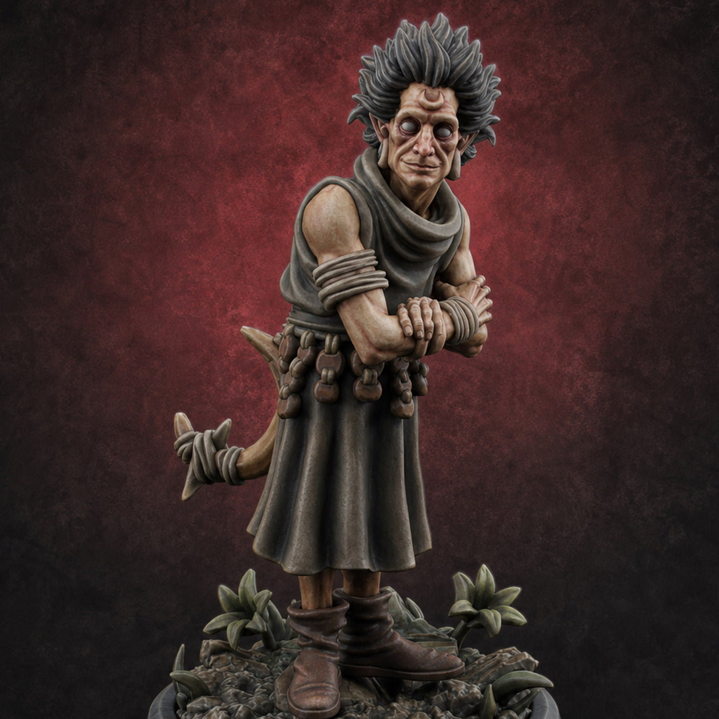 Whispering Wickedness Human Cultist A Miniature for Dungeons and Dragons, Pathfinder or other TTRPGs