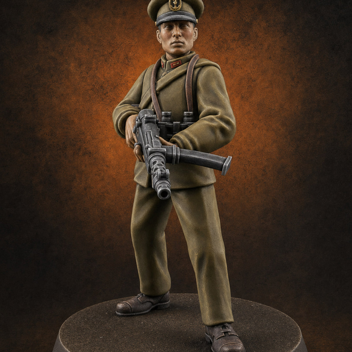Weird War Japanese NCO Soldier B Miniature for Dungeons and Dragons, Pathfinder or other TTRPGs