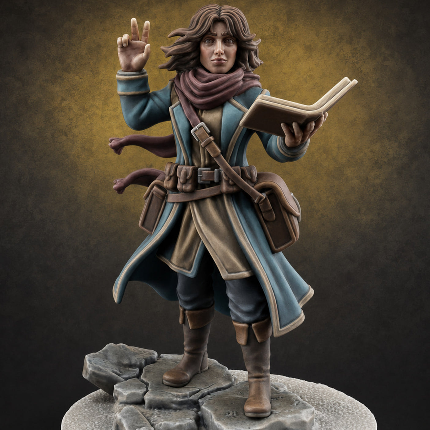 Arctic Explorer Human Investigator Miniature for Dungeons and Dragons, Pathfinder or other TTRPGs