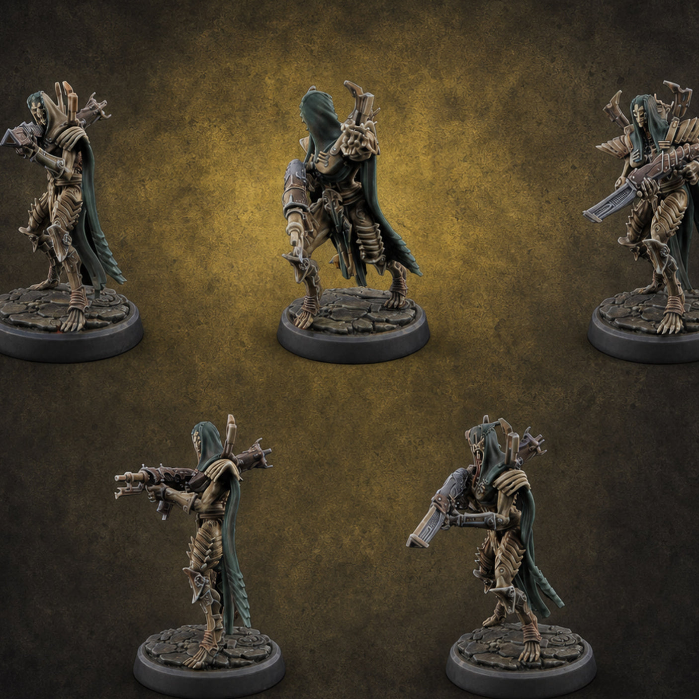 Weapons Bristling Elite Corpse Fleet Infantry — painted concept preview (miniature supplied unpainted)