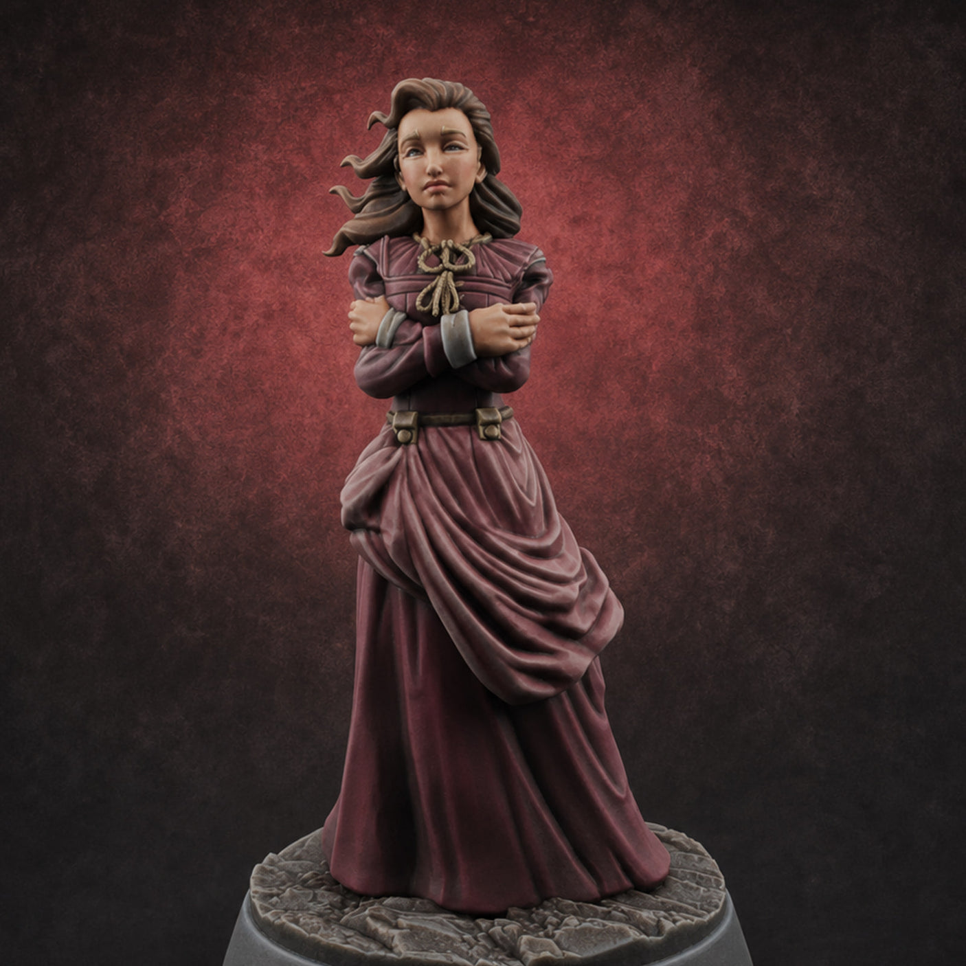 Arms Crossed Composed Human Noble Miniature for Dungeons and Dragons, Pathfinder or other TTRPGs