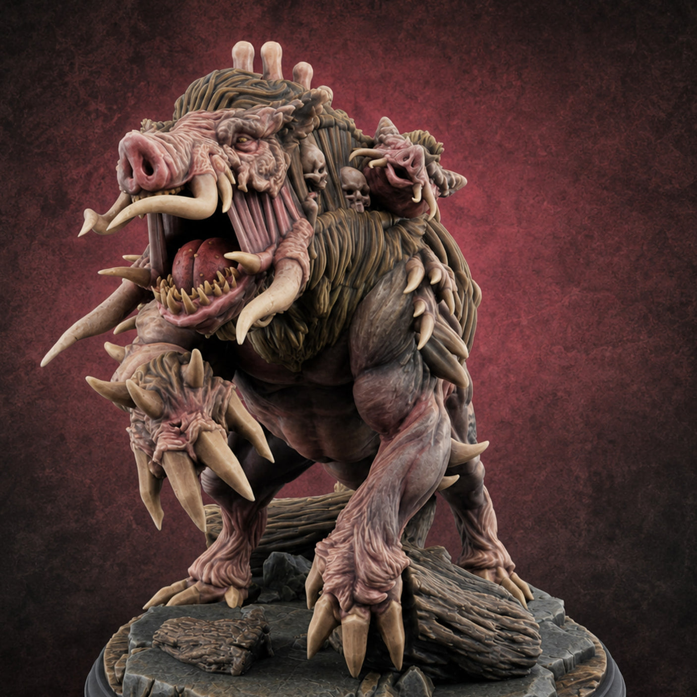 Many Headed Claws Raking Bulezau — painted concept preview (miniature supplied unpainted)