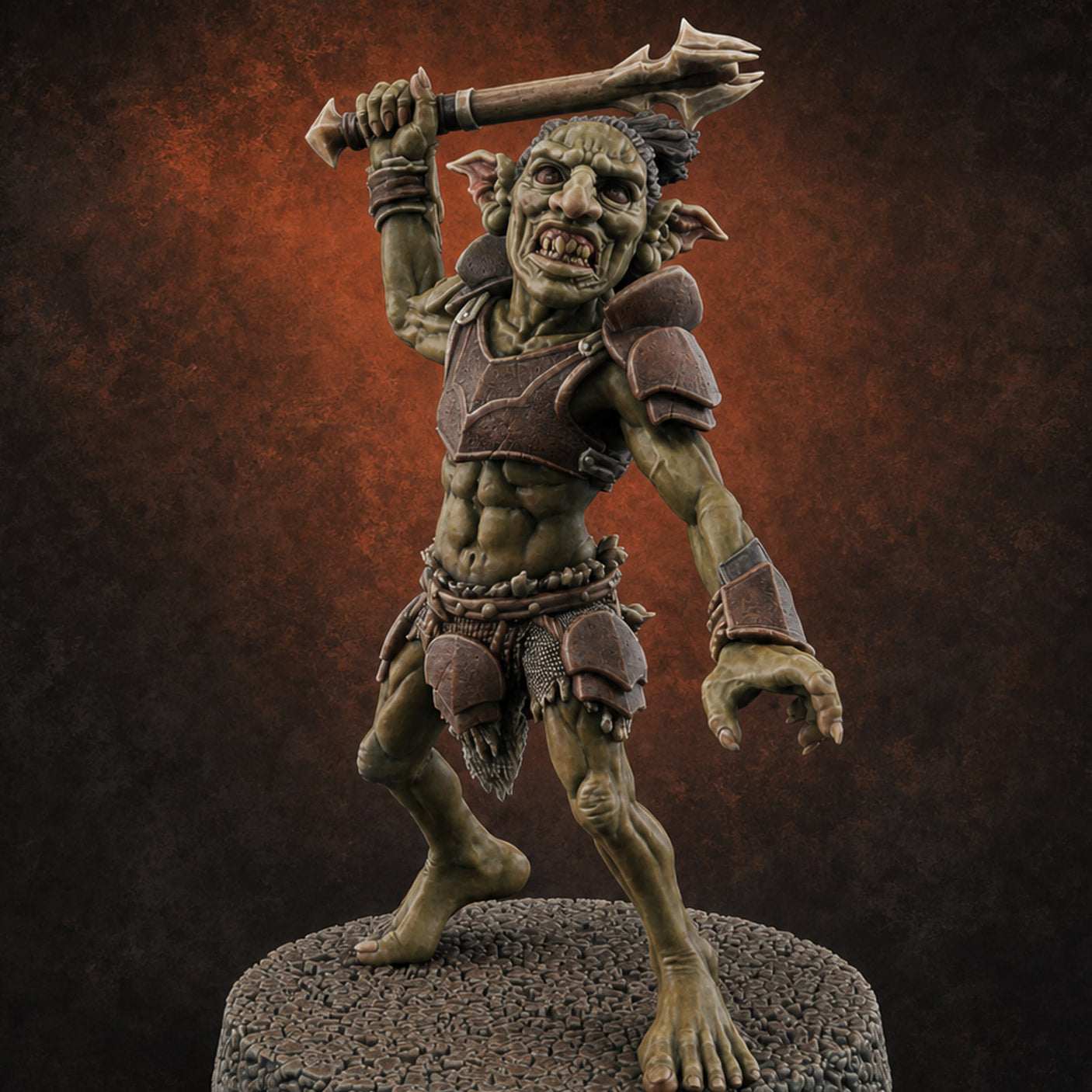 Raiding Rabble Goblin Raider B Miniature for Dungeons and Dragons, Pathfinder or other TTRPGs