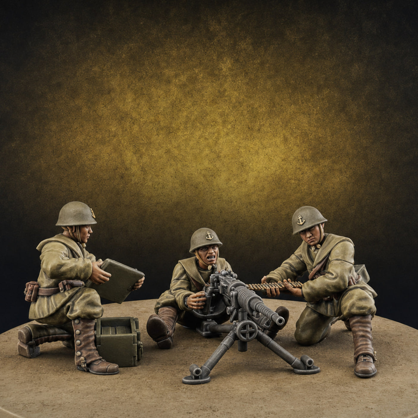 World War 2 Japanese MMG Team Miniature for Dungeons and Dragons, Pathfinder or other TTRPGs