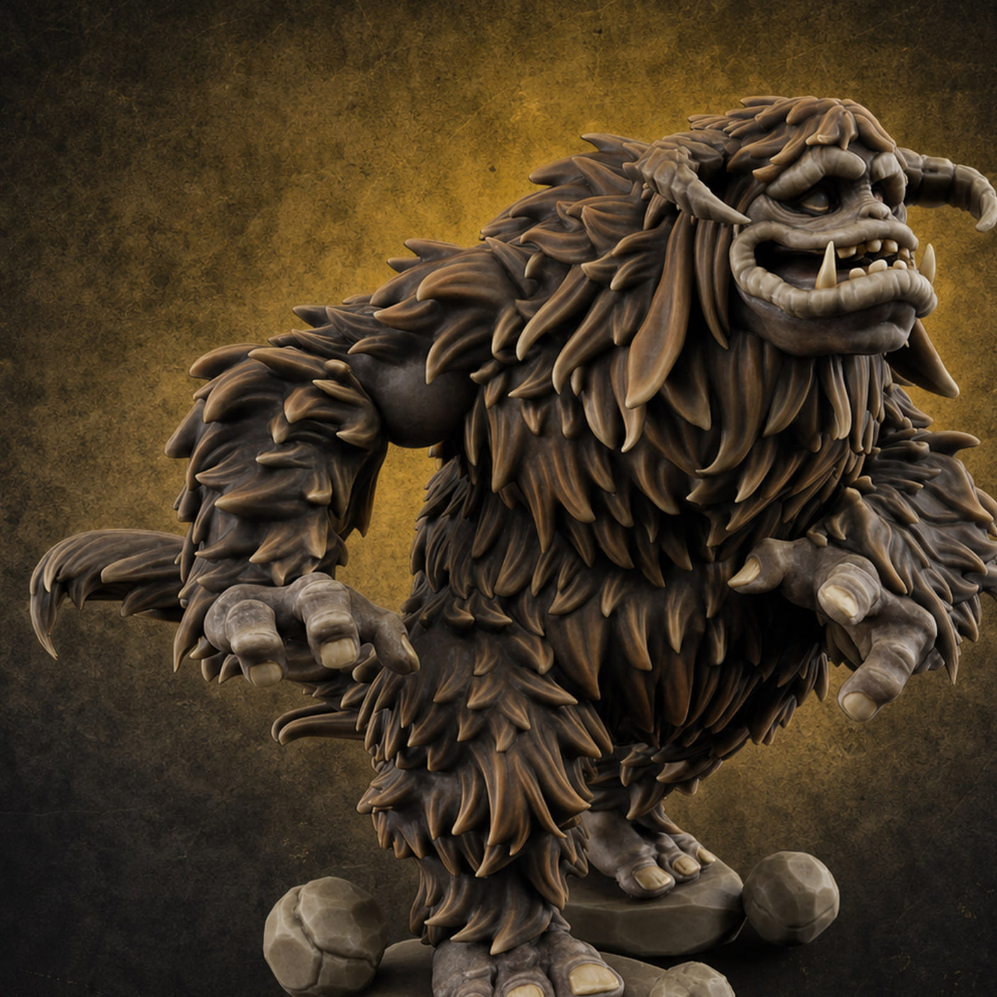 Shaggy And Snarling Owlbear Brute Miniature for Dungeons and Dragons, Pathfinder or other TTRPGs