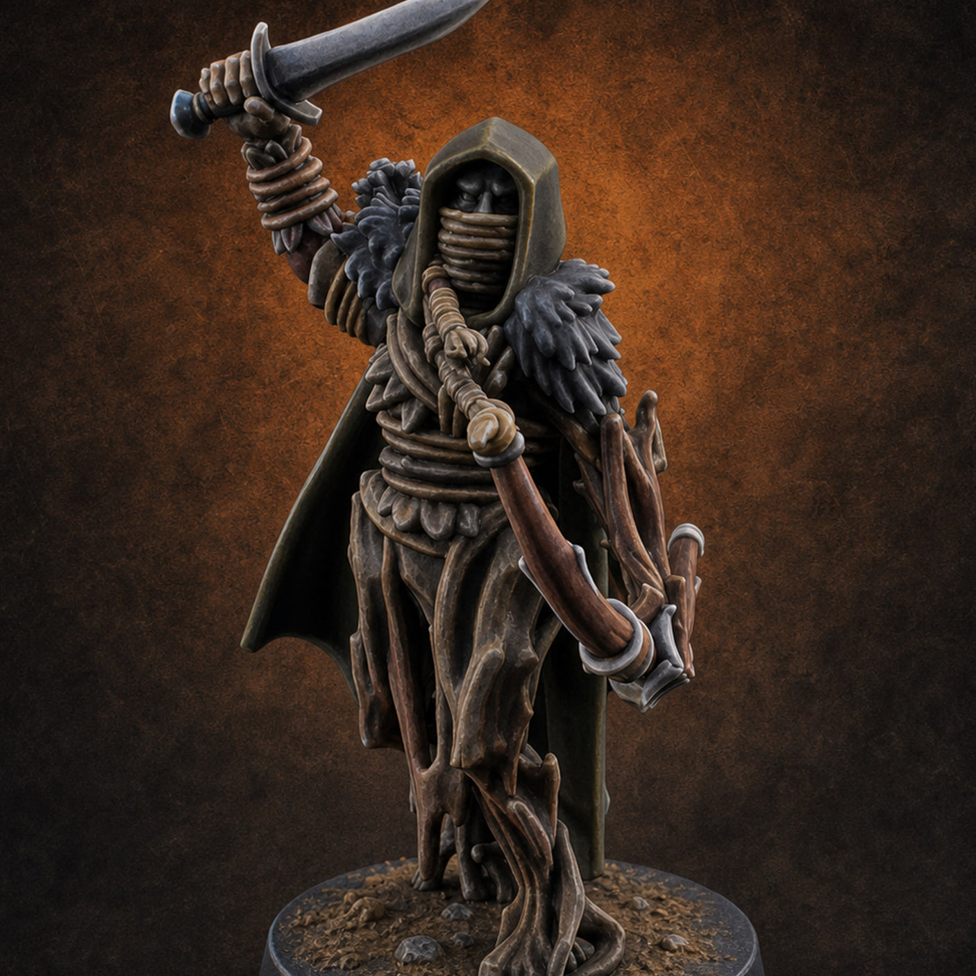 Hooded Bandit Crew Human Bandit D Miniature for Dungeons and Dragons, Pathfinder or other TTRPGs