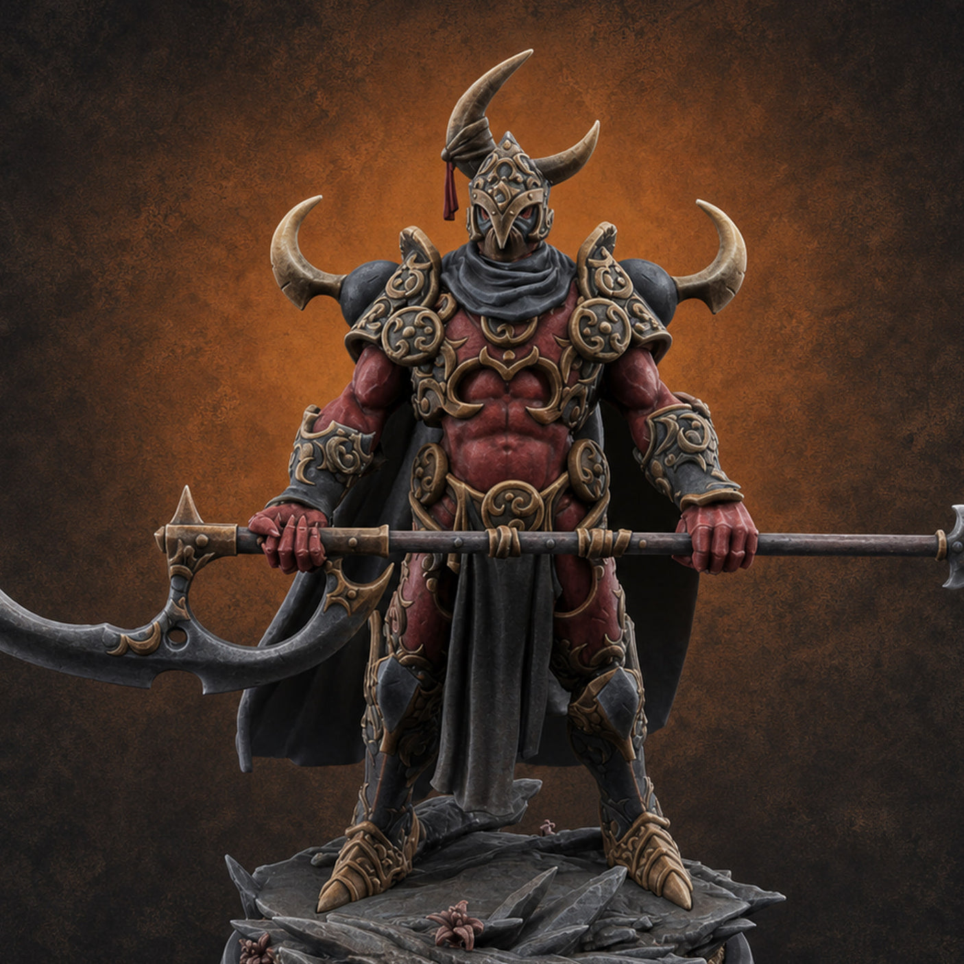 Horns Held High Demon Warlords B Miniature for Dungeons and Dragons, Pathfinder or other TTRPGs