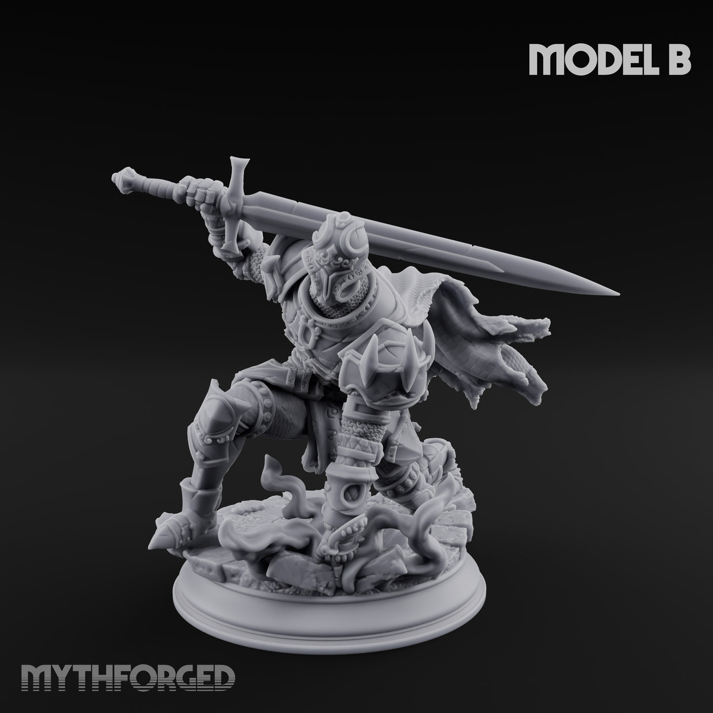 Trio Of Blades Animated Armor Knights Miniature for Dungeons and Dragons, Pathfinder or other TTRPGs