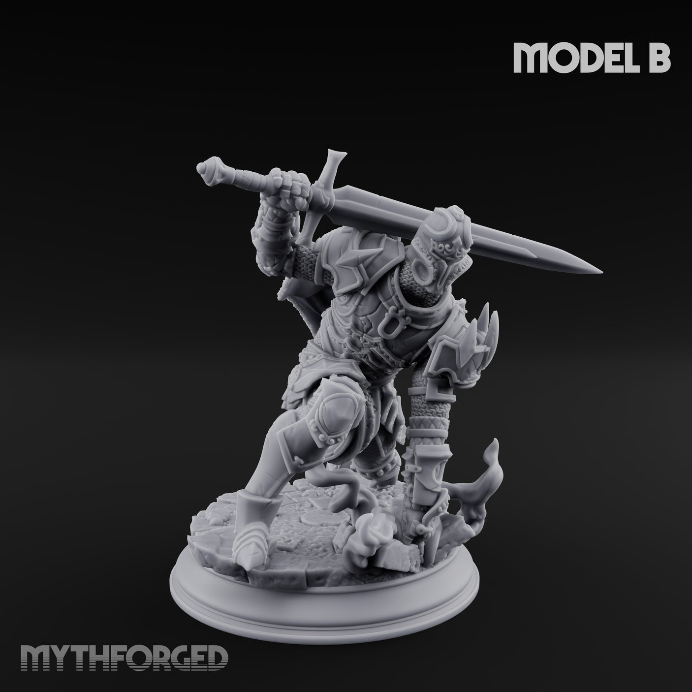 Trio Of Blades Animated Armor Knights Miniature for Dungeons and Dragons, Pathfinder or other TTRPGs