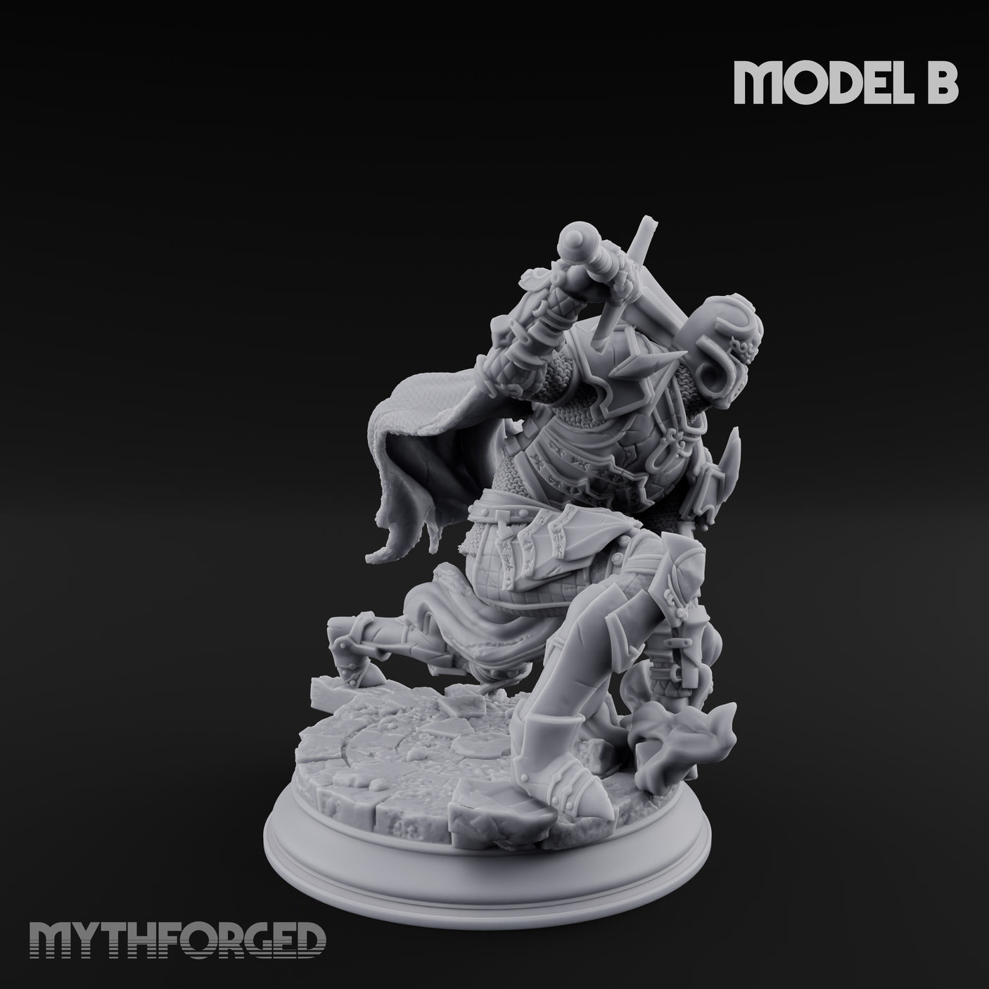 Trio Of Blades Animated Armor Knights Miniature for Dungeons and Dragons, Pathfinder or other TTRPGs