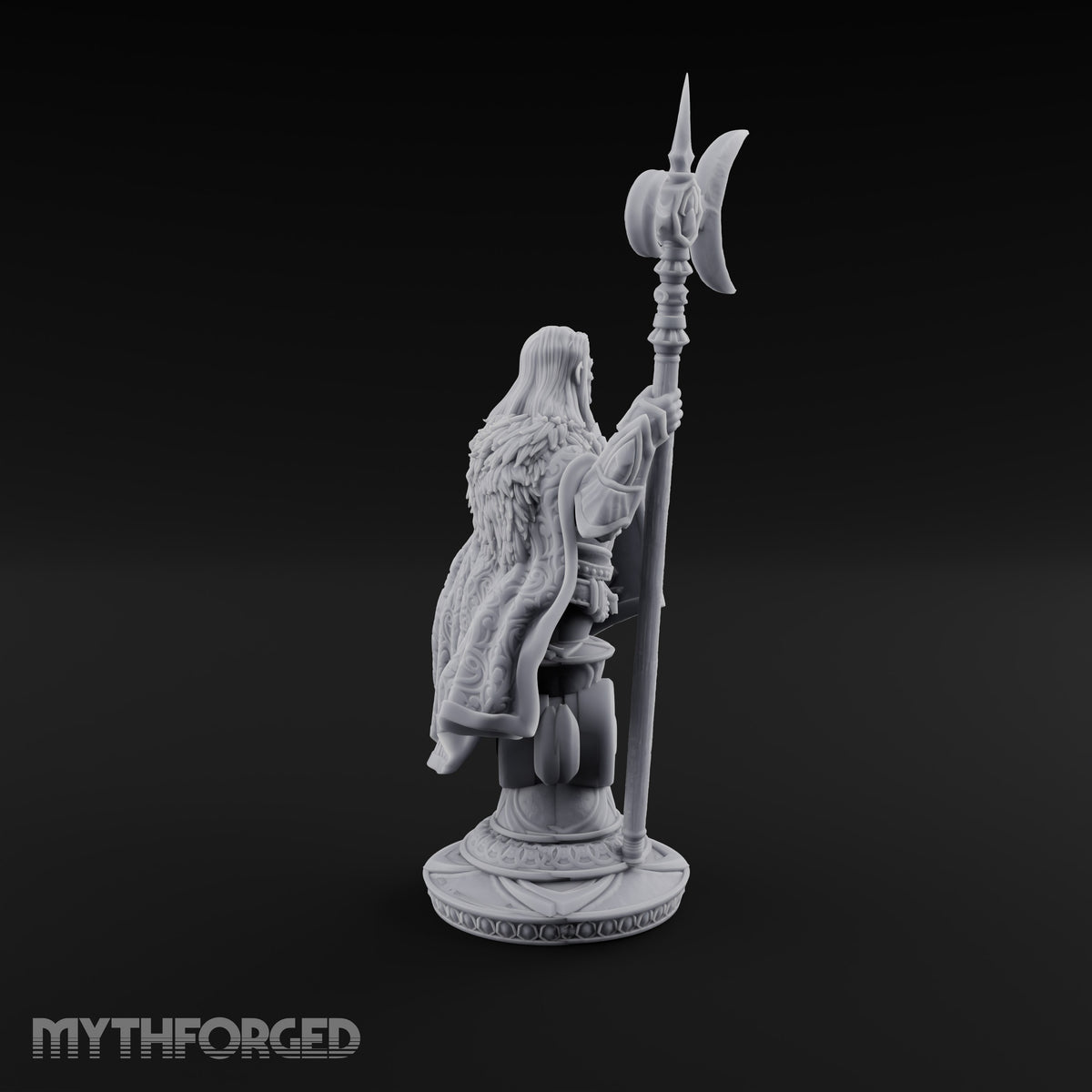 Waxing Defiant Drow Lunar Knight Bust