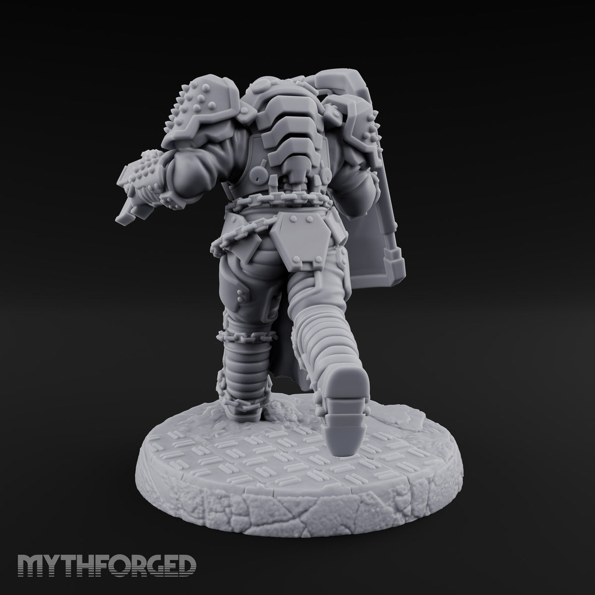Chains Rattling, Spikes Leading Human Heavy Infantry Soldier D — Standard