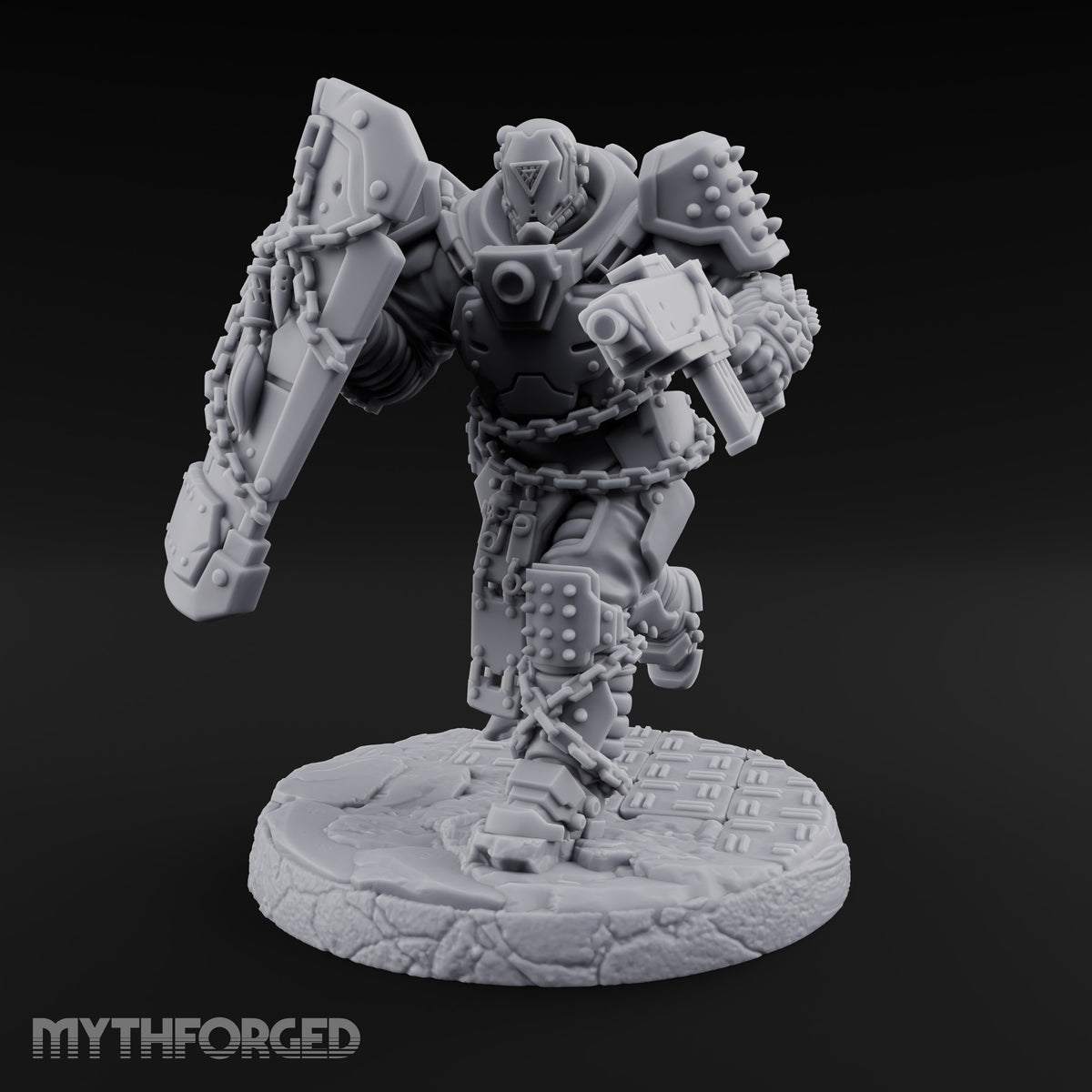 Chains Rattling, Spikes Leading Human Heavy Infantry Soldier D — Standard