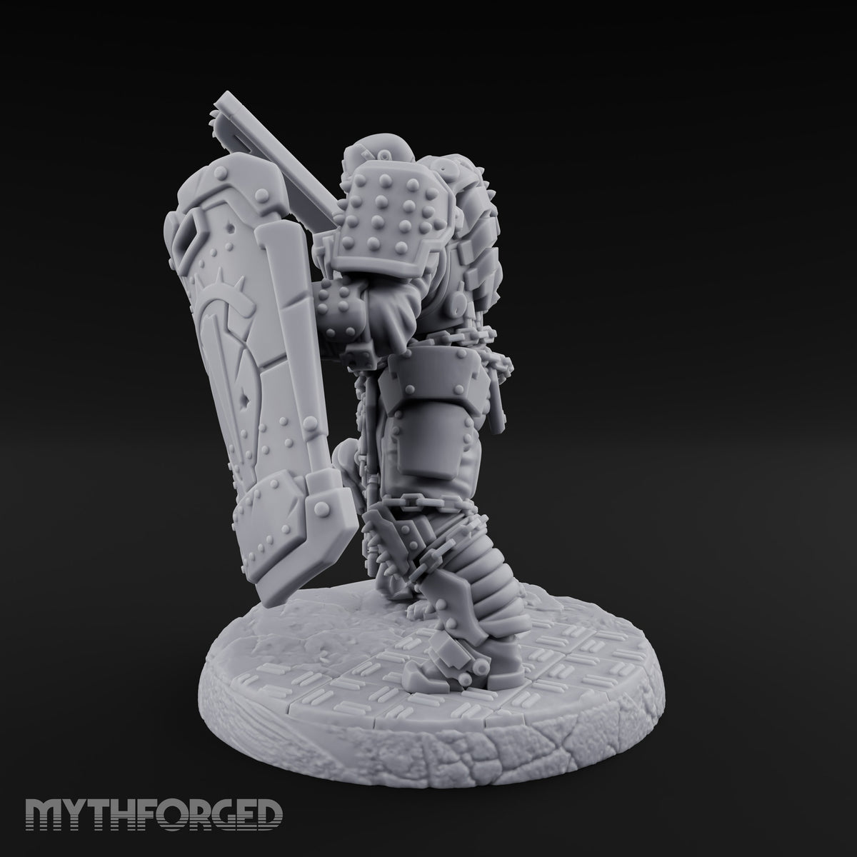 Chains Rattling, Spikes Leading Human Heavy Infantry Soldier E — Standard