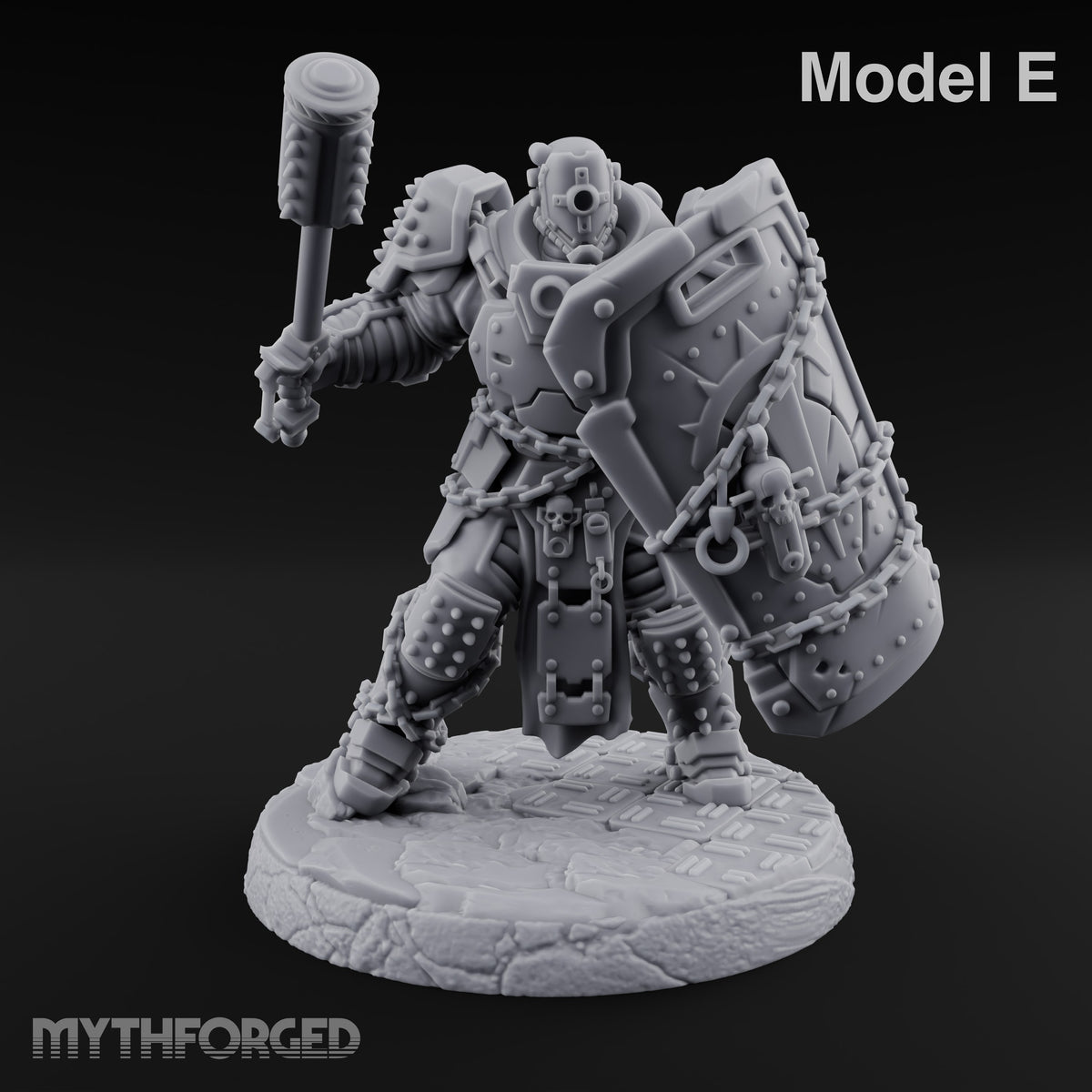 Chains Rattling, Spikes Leading Human Heavy Infantry Soldier E — V2