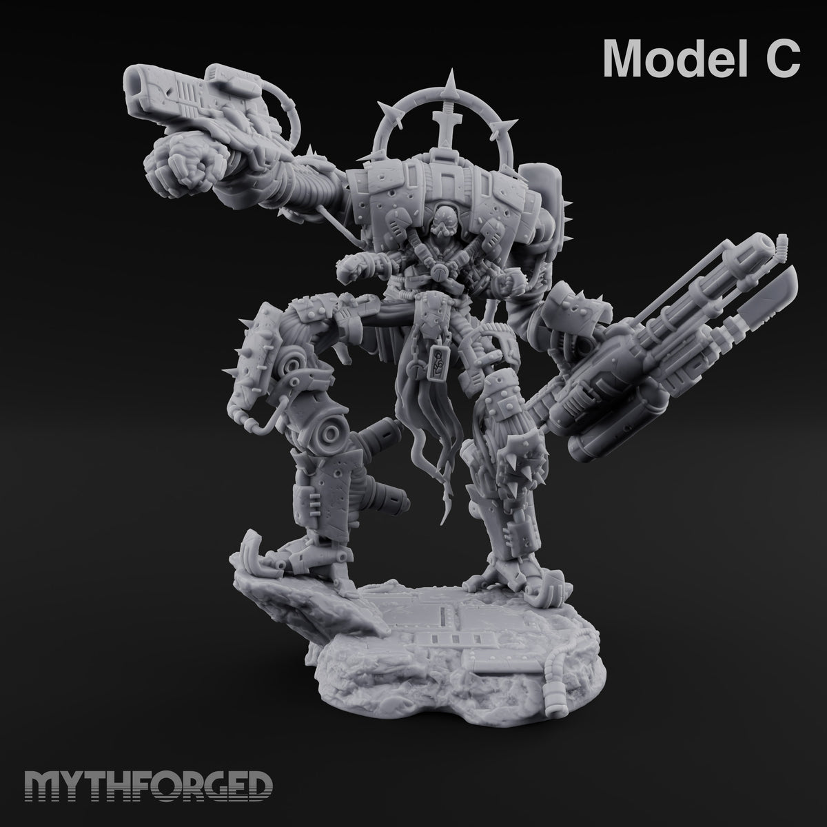 Pilot Light of Faith Warforged Mech Suit Sentinels — C · No FX