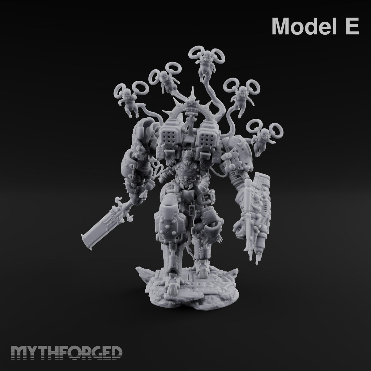 Pilot Light of Faith Warforged Mech Suit Sentinels — E · No FX