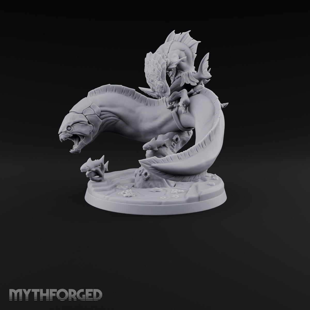 The Undertow Goes to War Kuo-toa Giant Moray Eel Rider A — Bare-headed