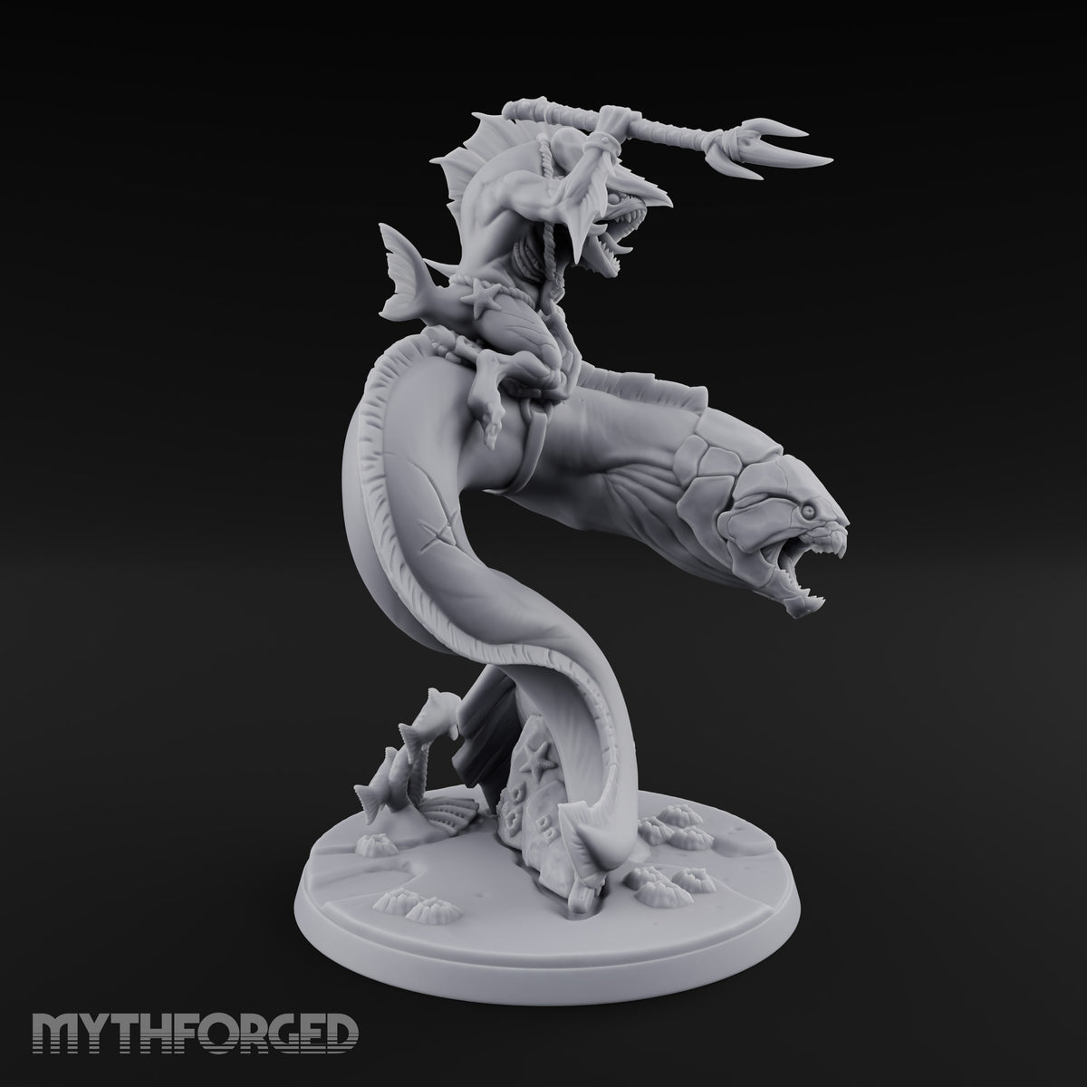 The Undertow Goes to War Kuo-toa Giant Moray Eel Rider B — Helmeted