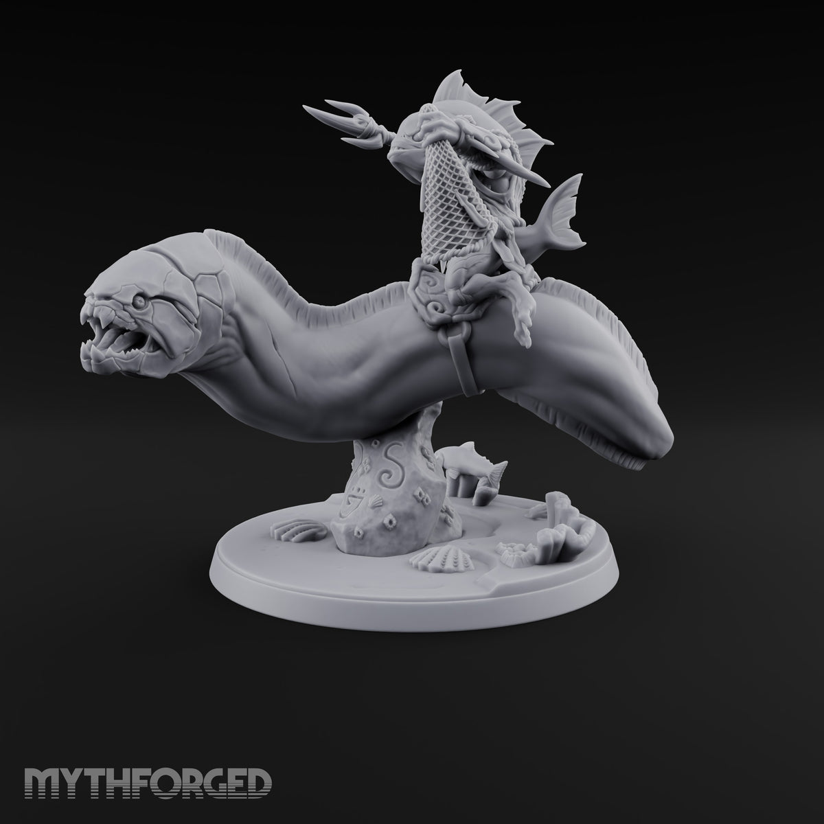 The Undertow Goes to War Kuo-toa Giant Moray Eel Rider C — Bare-headed
