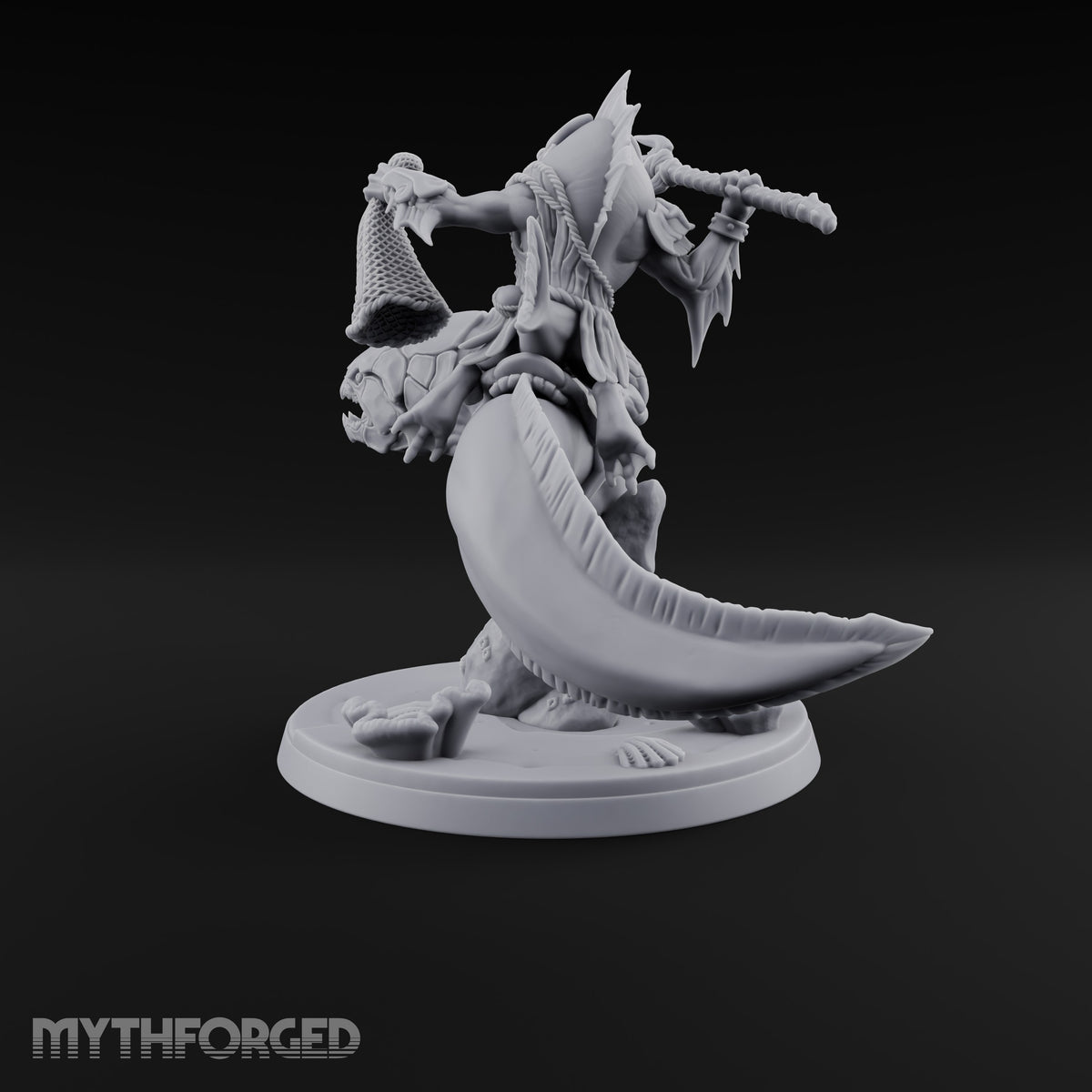 The Undertow Goes to War Kuo-toa Giant Moray Eel Rider C — Helmeted