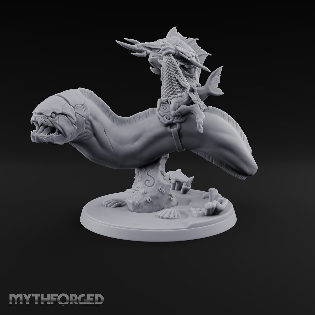 The Undertow Goes to War Kuo-toa Giant Moray Eel Rider C — Helmeted