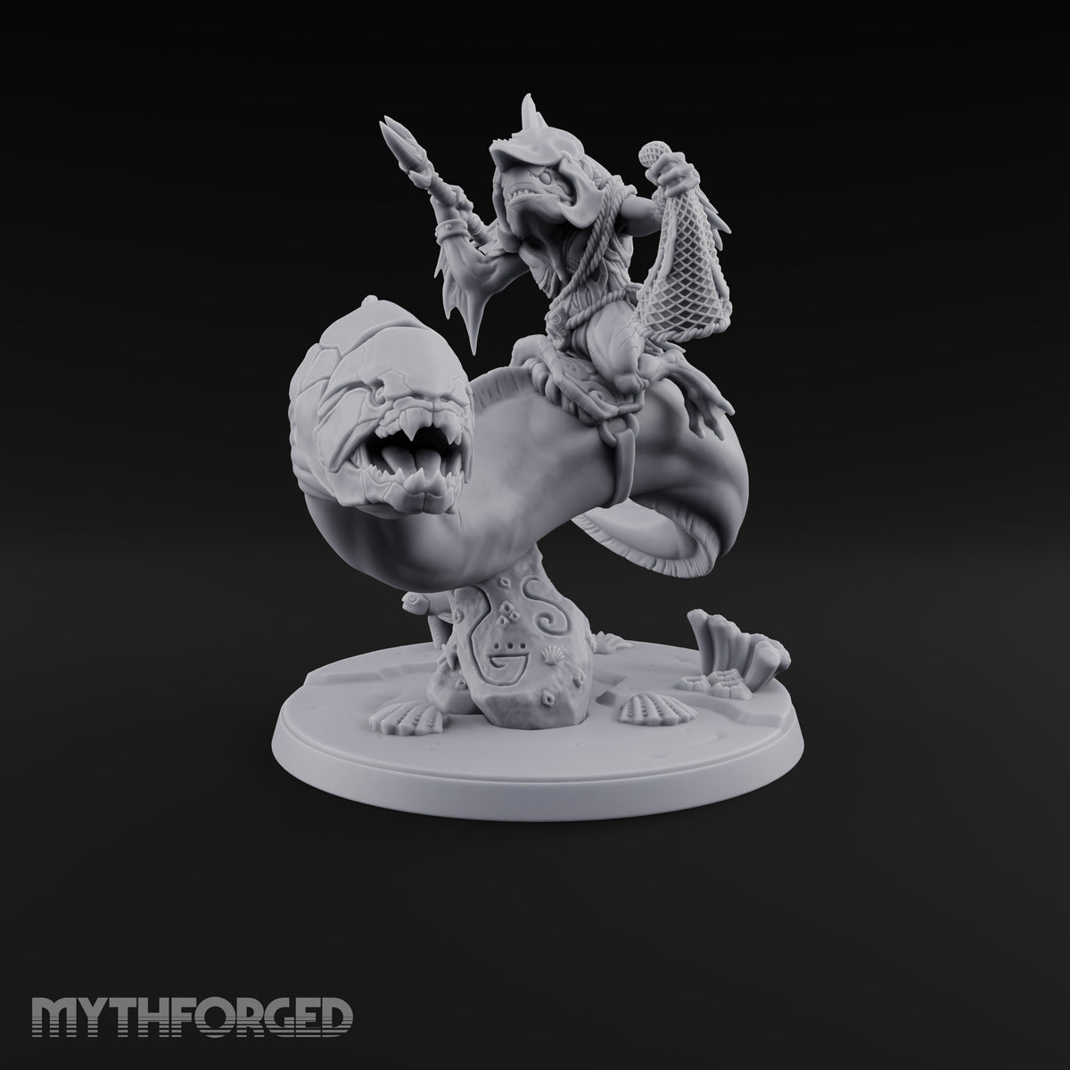 The Undertow Goes to War Kuo-toa Giant Moray Eel Rider C — Helmeted