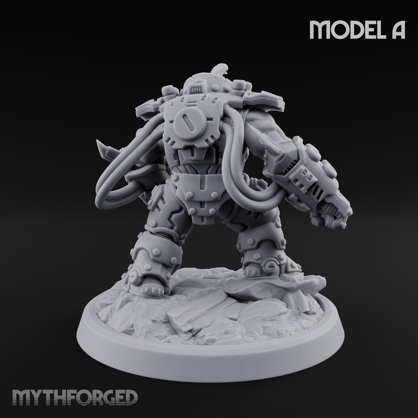 Armour Clad Brawling Dwarf Breaker A Miniature for Dungeons and Dragons, Pathfinder or other TTRPGs