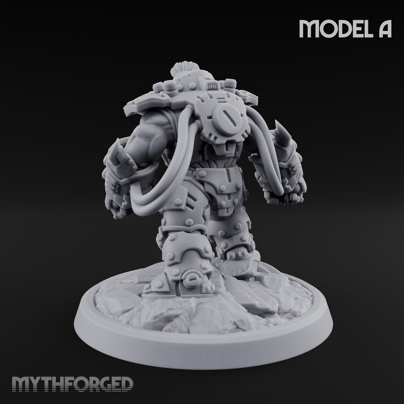 Armour Clad Brawling Dwarf Breaker A Miniature for Dungeons and Dragons, Pathfinder or other TTRPGs