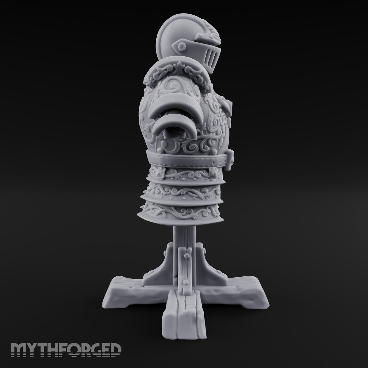 Suited Up, Nobody Home Ornate Armour Display Stand
